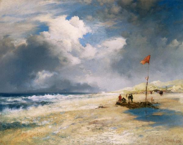 East Hampton Beach by Thomas Moran