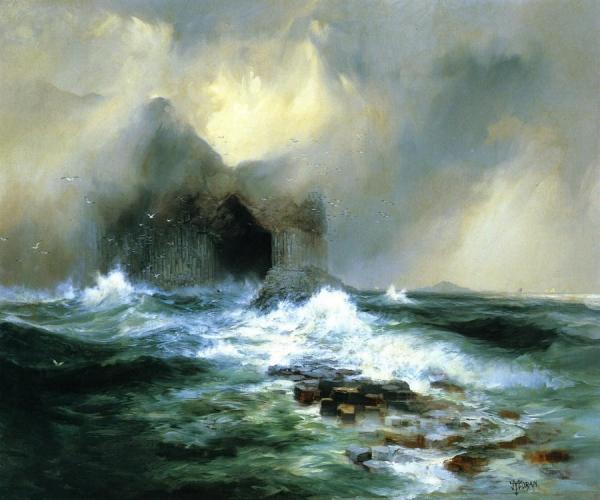Fingal's Cave, Island Of Staffa, Scotland by Thomas Moran