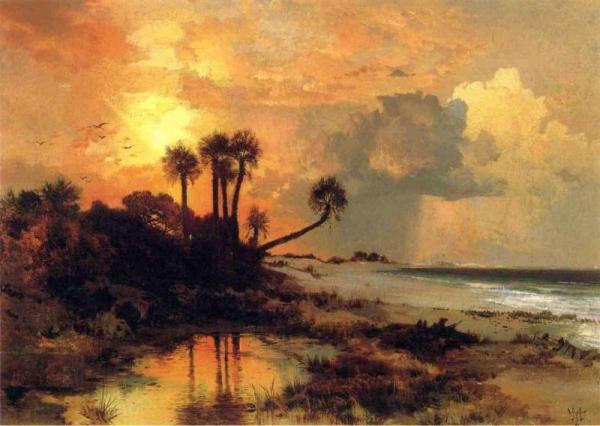 Fort George Island by Thomas Moran