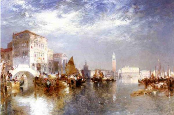 Glorious Venice by Thomas Moran Oil Painting Reproductions