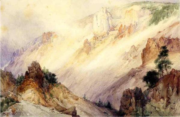 Grand Canyon Of The Yellowstone by Thomas Moran