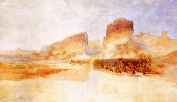 Green River Cliffs, Wyoming by Thomas Moran
