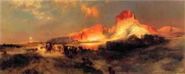 Green River Cliffs, Wyoming by Thomas Moran