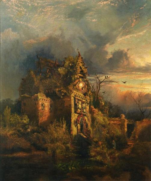 Haunted House by Thomas Moran