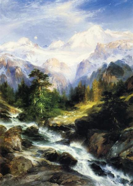 In The Teton Range by Thomas Moran