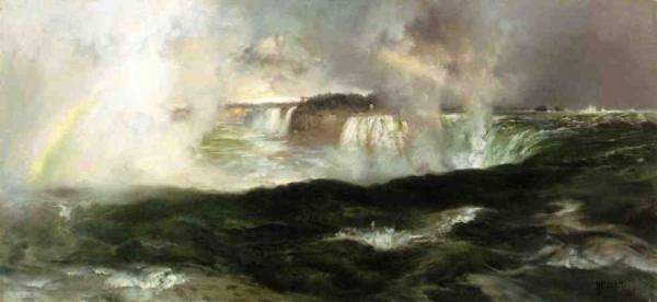 Looking Over Niagara Falls by Thomas Moran