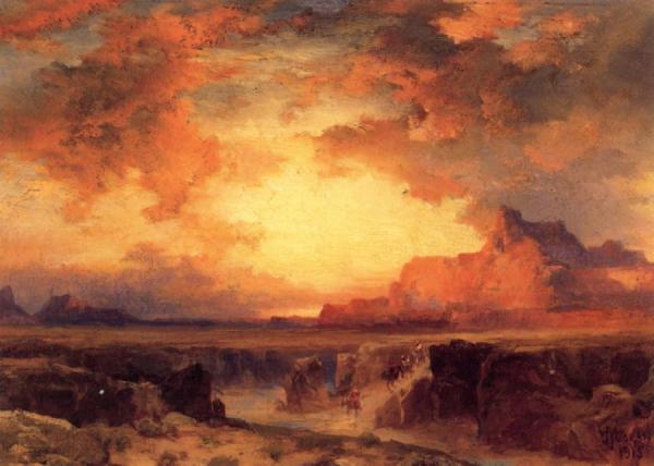 Near Fort Wingate, New Mexico by Thomas Moran