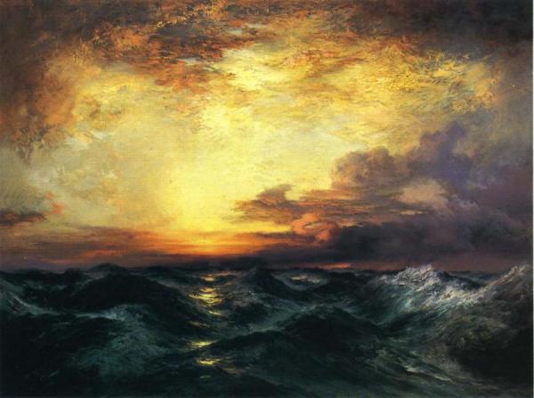 Pacific Sunset by Thomas Moran