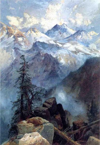 Summit Of The Sierras by Thomas Moran