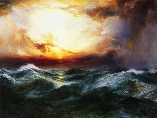 Sunset After A Storm by Thomas Moran