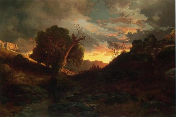 The Evening Hunter by Thomas Moran