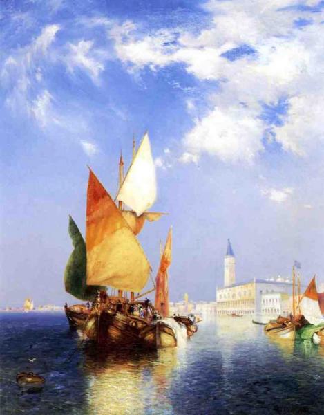 The Grand Canal, Venice by Thomas Moran Oil Painting Reproductions