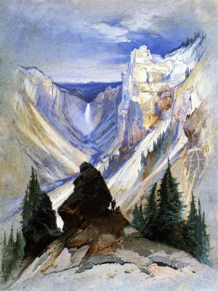 The Grand Canyon Of The Yellowstone by Thomas Moran