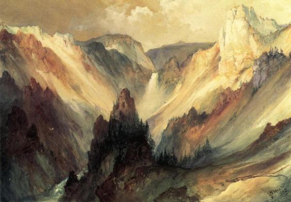 The Grand Canyon Of The Yellowstone by Thomas Moran