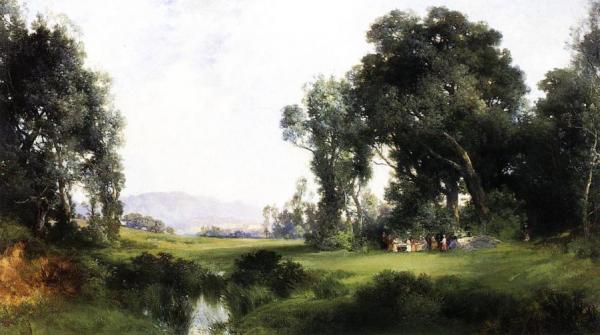 The Picnic by Thomas Moran