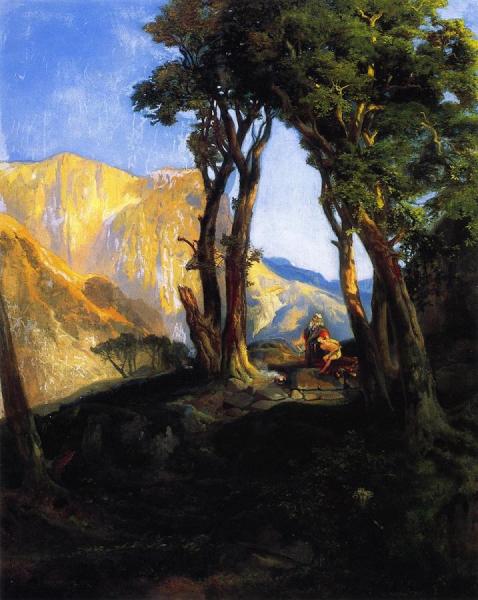 The Sacrifice Of Isaac by Thomas Moran Oil Painting Reproductions