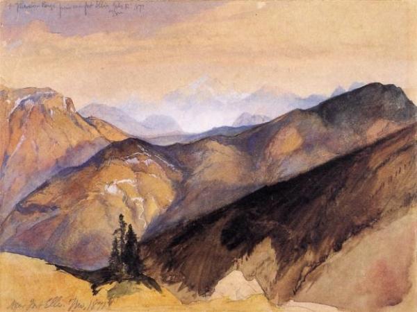 The Yellowstone Range From Near Fort Ellis by Thomas Moran