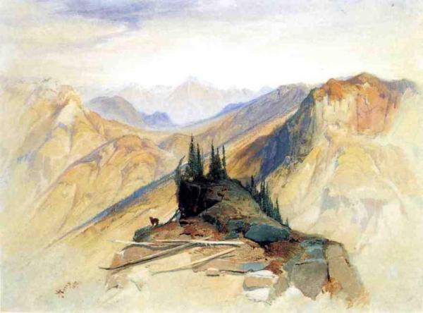 The Yellowstone Range, Near Fort Ellis by Thomas Moran