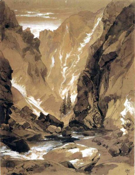 Toltec Gorge, Colorado by Thomas Moran