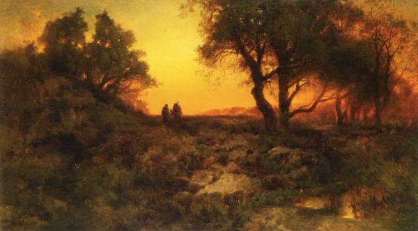 Twilight Landscape by Thomas Moran