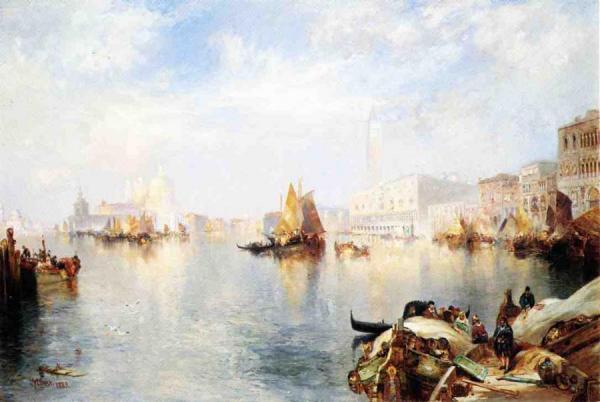 Venetian Grand Canal by Thomas Moran Oil Painting Reproductions
