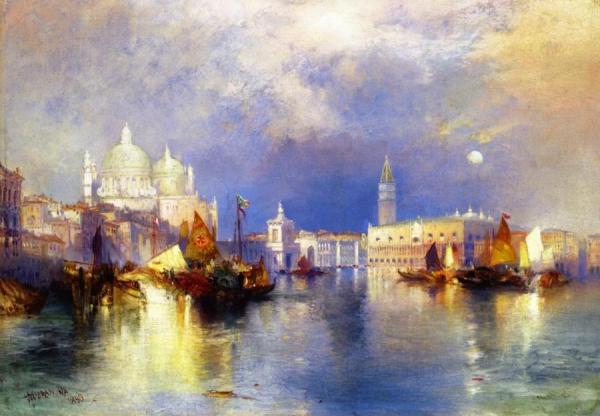 Venice by Thomas Moran Oil Painting Reproductions