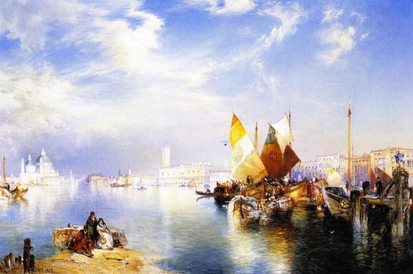 Venice Fishmarket by Thomas Moran