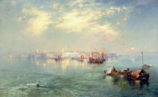 Vera Cruz Harbor, Mexico by Thomas Moran