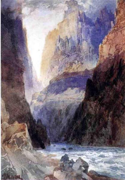 Zion Canyon by Thomas Moran Oil Painting Reproductions