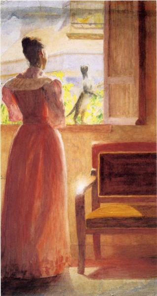 Thomas Pollack Anshutz Lady By A Window