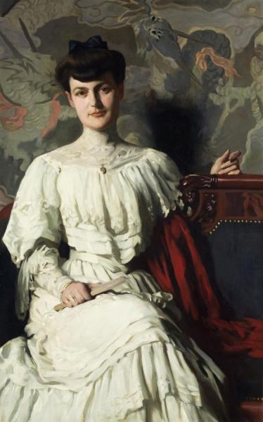 Portrait Of Marthe Hientz,circa 1906 by Thomas Pollack Anshutz