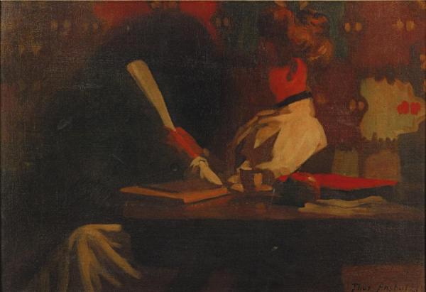 Woman In An Interior,reading by Thomas Pollack Anshutz