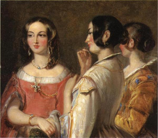 Gossip by Thomas Sully Oil Painting Reproductions
