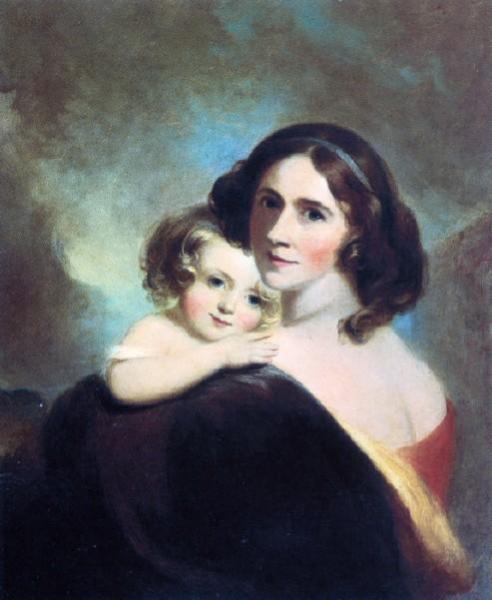 Mrs. Fitzgerald And Her Daughter Matilda by Thomas Sully Oil Painting Reproductions