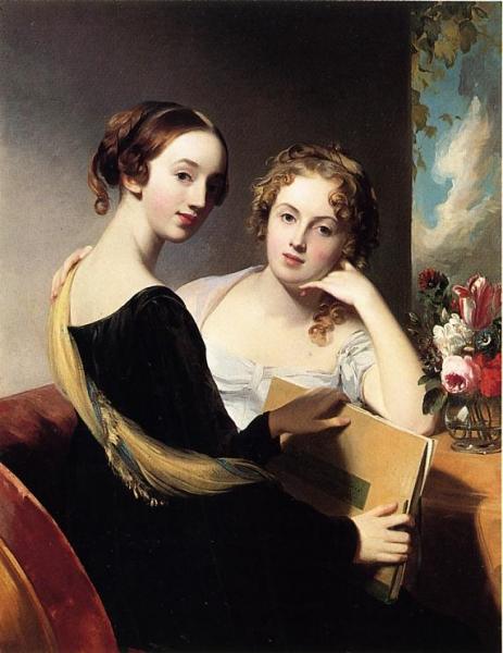 Portrait Of Misses Mary And Emily Mceuen by Thomas Sully