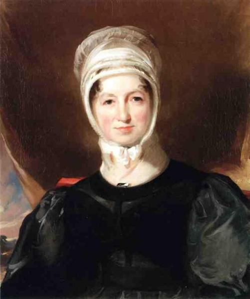 Portrait Of Mrs. Ebenezer Stott by Thomas Sully