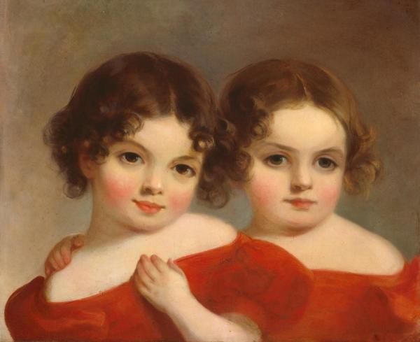 The Leland Sisters, C. 1830 by Thomas Sully