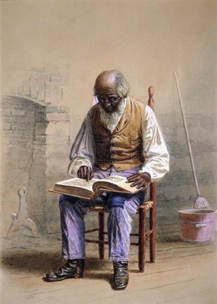 Reading The Scriptures, 1874 by Thomas Waterman Wood