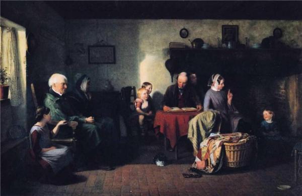 Sunday Evening by Thomas Webster