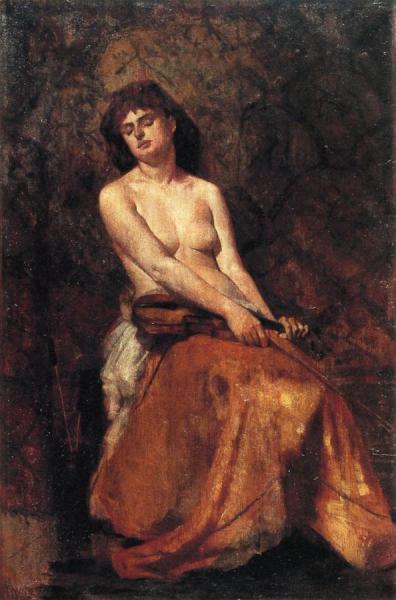 A Musician by Thomas Wilmer Dewing