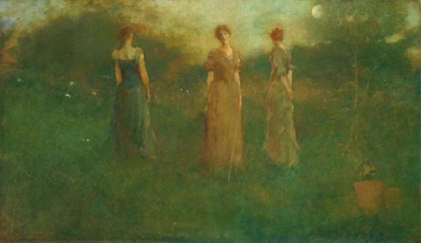 In The Garden by Thomas Wilmer Dewing