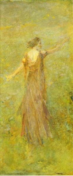 June by Thomas Wilmer Dewing