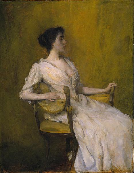Lady In White by Thomas Wilmer Dewing