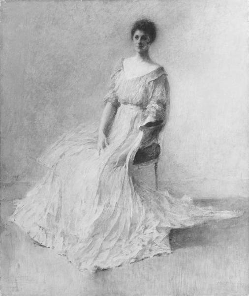 Lilac Dress,1919 by Thomas Wilmer Dewing