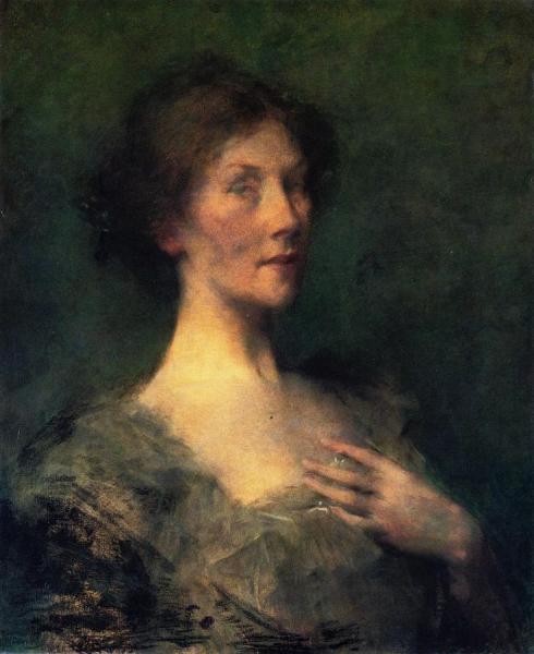 Portrait Of A Lady by Thomas Wilmer Dewing