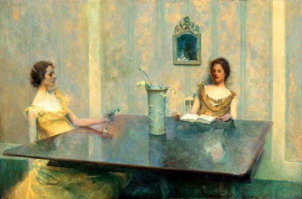 Reading by Thomas Wilmer Dewing