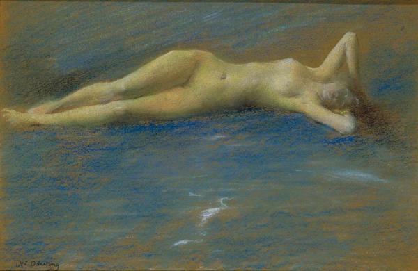 Reclining Nude by Thomas Wilmer Dewing