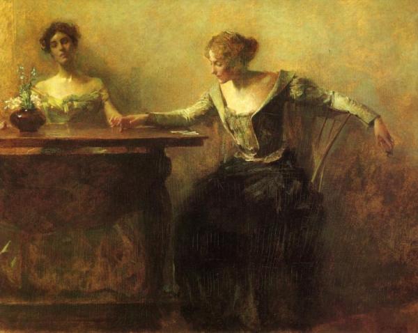 The Fortune Teller by Thomas Wilmer Dewing