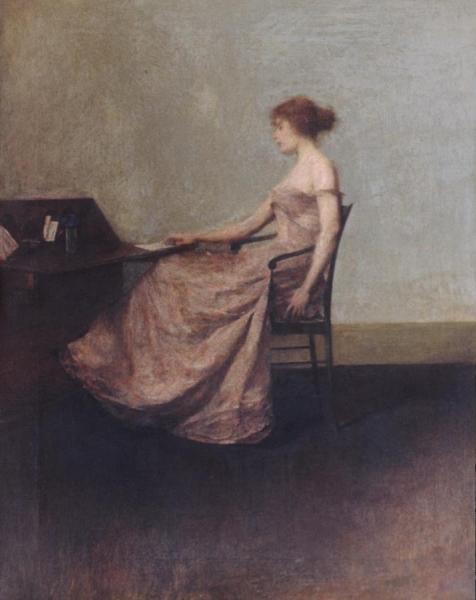 The Letter by Thomas Wilmer Dewing