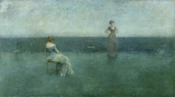 The Recitation,1891 by Thomas Wilmer Dewing